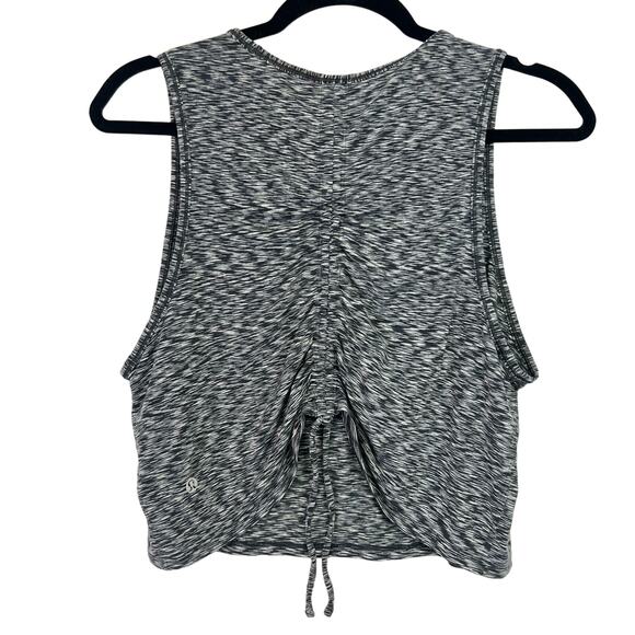 Lululemon Cinch Me Up Tank Top Shirt Spaced Out Space Dye Black White Gray Large - Picture 8 of 8